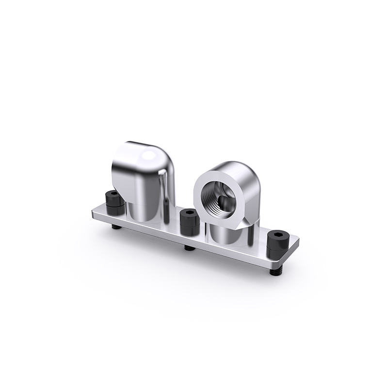 Bykski B-VGA-MINI-X,G1/4 360 Degree Rotary Adapter For GPU WaterBlock,VGA Bridge Connectors Fitting Video Card Install Module: Silver