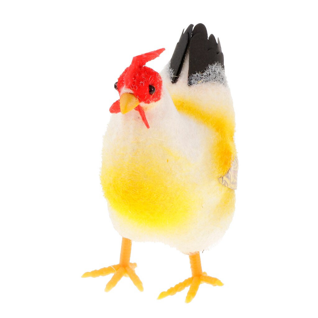 Artificial Chick Decor - Realistic Yellow Baby Chick Lifelike Furry Chicken