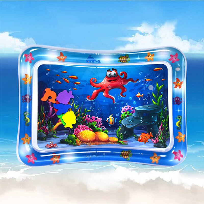 Rooxin Baby Krabbeln matt Aufblasbare klopfen Kissen Art Spielen matt Kissen Ozean Fisch Wasser Kissen eltern-Art-Interaktive Spielzeug