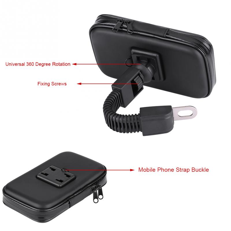 Waterproof Motorcycle Bicycle Bike Phone Mount Holder Universal Motorbike Cycling Bag Case