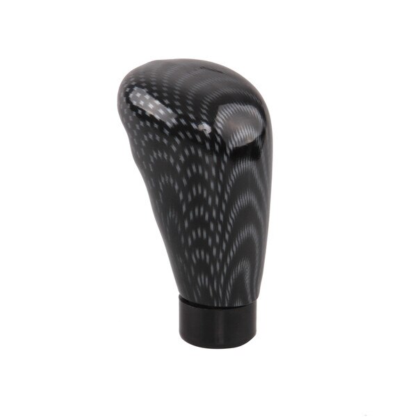 Possbay auto gear stick 5- gear manuel gearknop bil gear stick gear håndtag knap interiør universal gear håndtag knap skift knap: Kulfiber stil