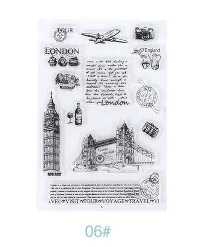 Transparent Silikon Mehrere Stile Dichtung Stempel Karte, Der 3d Stempel Transparent Stempel für Scrapbooking Klar Briefmarken: 6