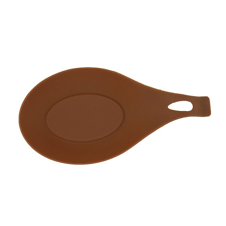 Heat Resistant Silicone Spoon Non-stick Scoop Rest Holder Insulation Mat Placemat Drink Glass Coaster Tray Kitchen Cooking Tools: Coffee