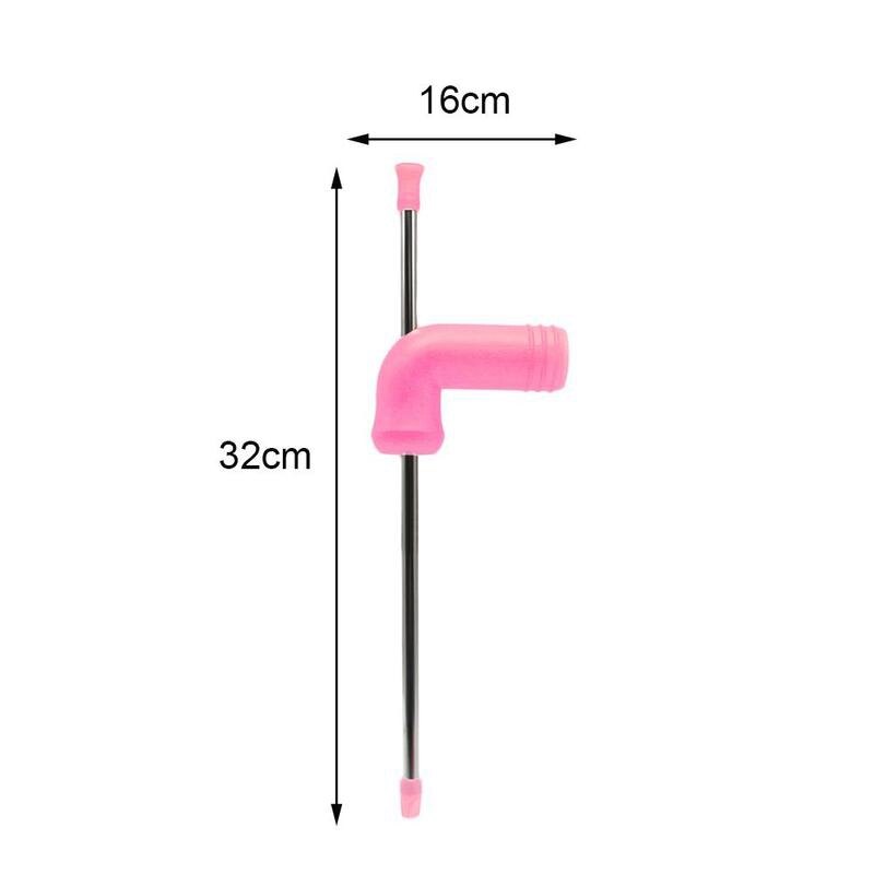 Beer Snorkel Double-Layer Beer Snorkel Bar Tools Straight Straw Style Beer Dispenser with Cleaning Brush