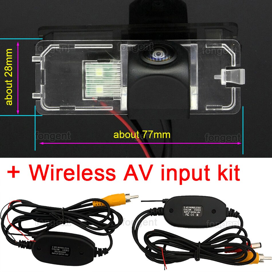Voor Seat Ibiza 6L 6J Sc MK3 MK4 2002 ~ achteruitrijcamera Achteruitrijcamera Auto Back Up Camera: fish eye wireless