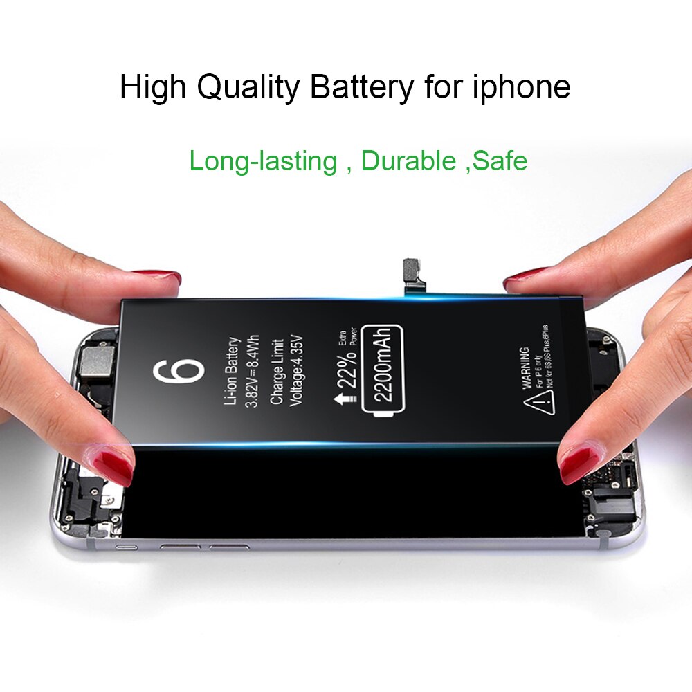 OCKERED Batterie für iphone 7 Für iPhone 6s Batterie Ersatz Bateria für iPhone 5S 5C 6 7 6Plus 7Plus Telefon Batterie mit Werkzeuge