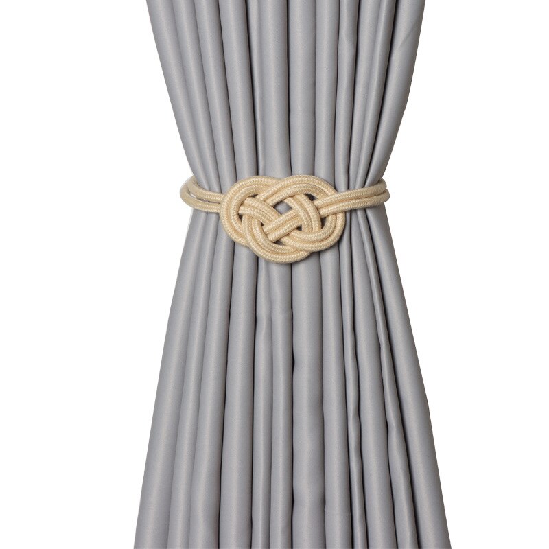 Zollor-hebilla magnética para cortina, Clip magnético para barra de cortina, cinturones colgantes, accesorios de cuerda, 1 ud.: YELLOW