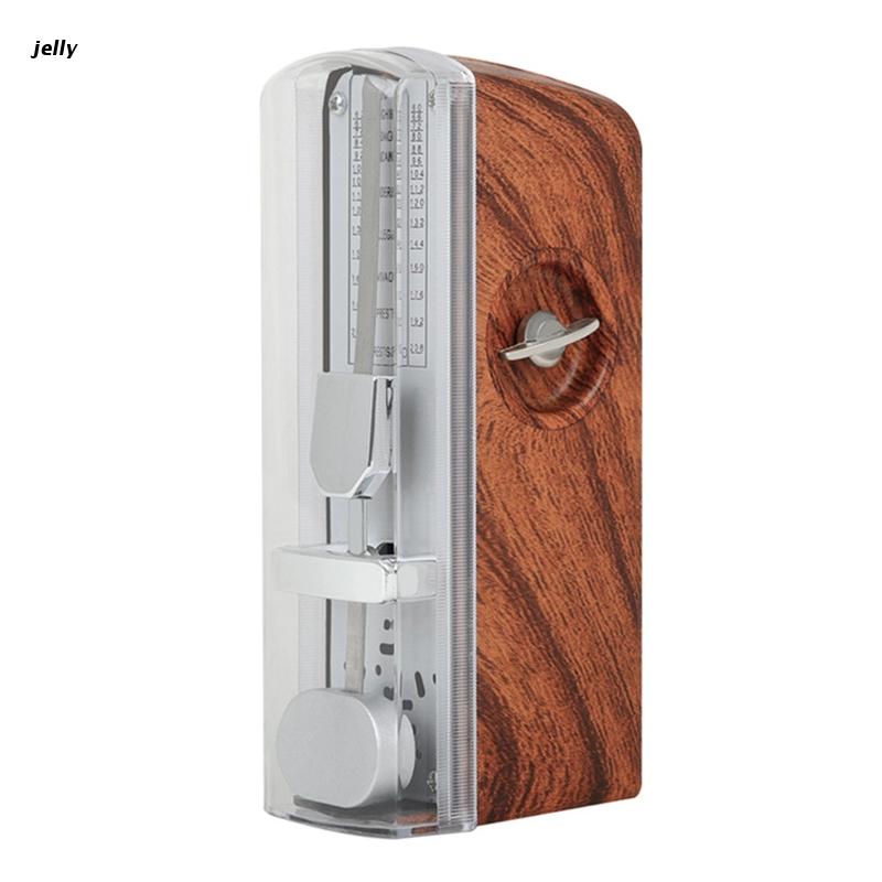 448C Mechanische Ritme Pendulum Metronoom Voor Piano Gitaar Viool Muziekinstrument: Wood color
