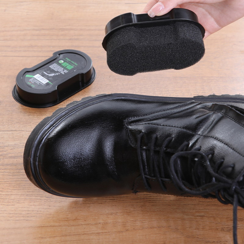 Multifunctional Leather Care Shoe Polish Portable Double-sided Sponge Shoe Brush Leather Shoes Cleaning Artifact Shoes Cleaner