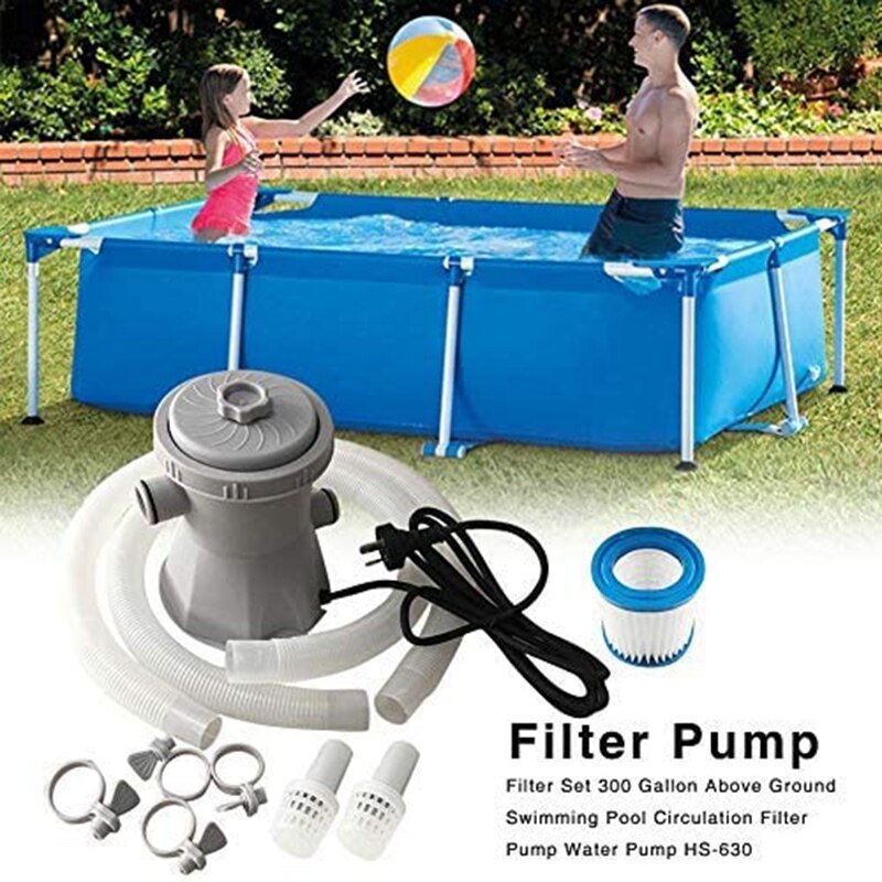 220V en plastique piscine filtre de circulation pompe Clip Net support piscine pour sol natation filtre EU Plug