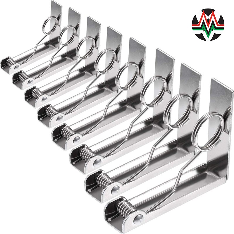 Tafelkleedklemmen 8- pack picknicktafelklemmen flexibele roestvrijstalen tafelkleedhoezenklemmen tafelkleedhouders voor picknicks mar