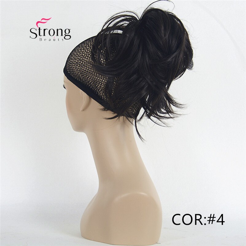 12 Inch Adjustable Messy Style Ponytail Hair Extension Synthetic Hair-Piece with Jaw Claw COLOUR CHOICES: 4 Dark Brown