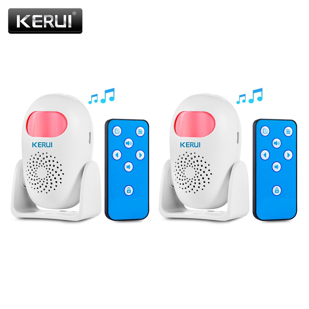 KERUI Wireless Motion Detector Home Security Loud Alarm Anti-Theft System Store Welcome PIR Motion Sensor With Remote Controller: Kit 3