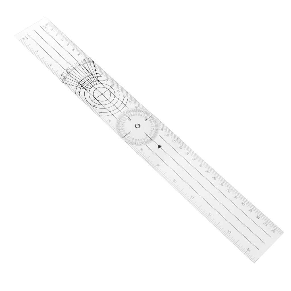 Userful Multi-Heerser 360 Graden Goniometer Hoek Spinal Heerser Cm/Inch