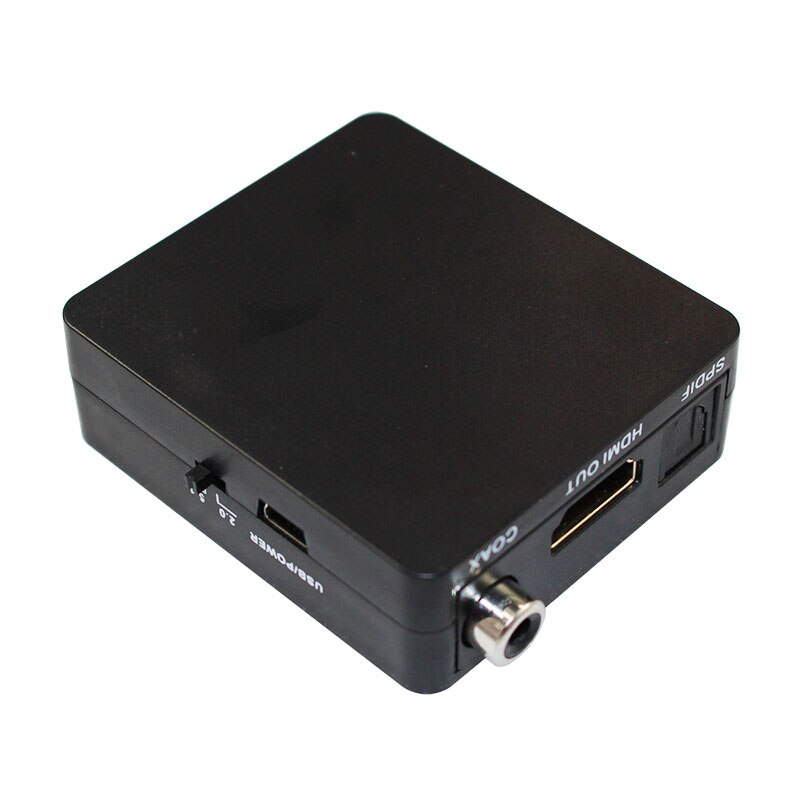 1PCS Converter HDMI to HDMI SPDIF COAXIAL EARPHONE 2CH/5.1CH Audio Extractor Converter Audio Splitter With Usb Cable