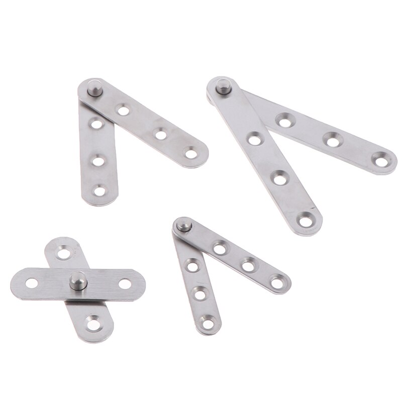 Stainless Steel Degree Rotating Door Pivot Hinge Tone Rotary Hardware House Supplies Hinges- Sliver For Tools