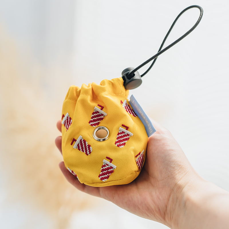 Pet goes out to shovel poop bag dog poop bag pick up poop bag pick up toilet walk dog pick up poop bag: Dark Brown