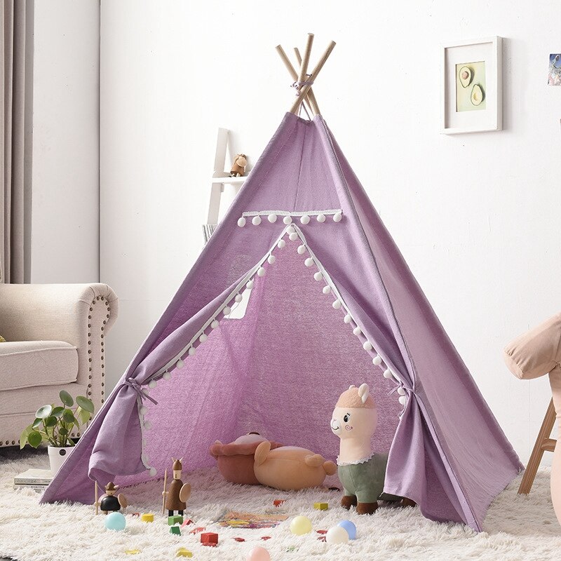 Kind Tent Teepee Tipi Voor Kinderen Draagbare Speelhuis Voor Meisje Cabana Jongen Tenten Kid Tent Meisje Spelen Kamer Infantil kids Tent