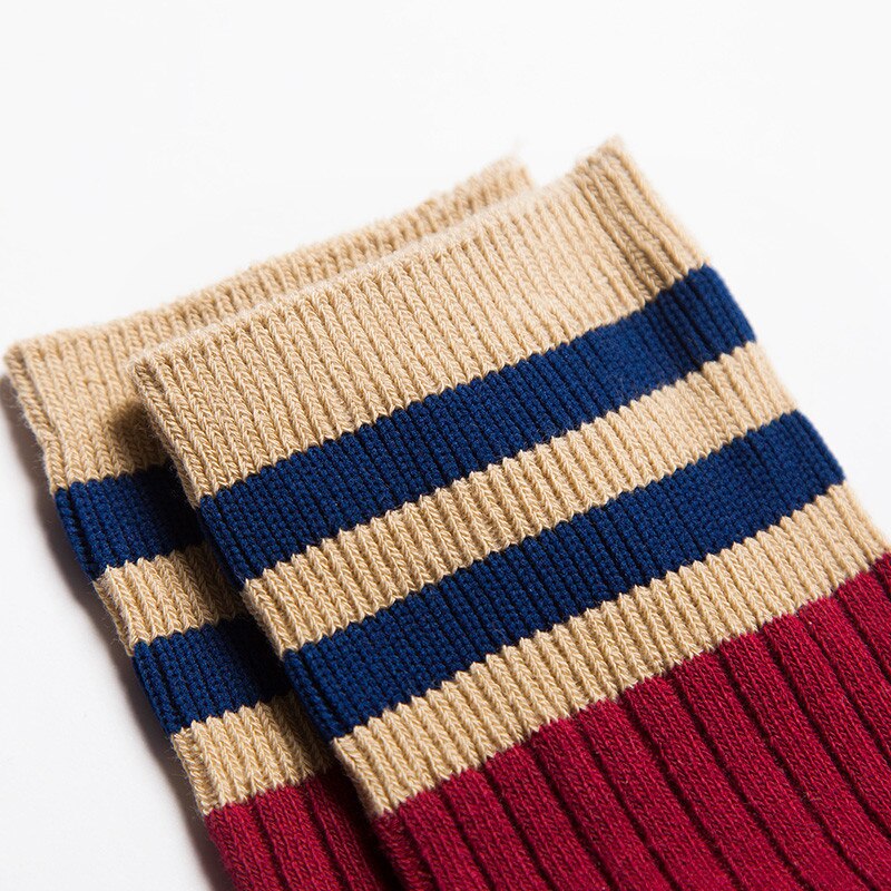 Herfst winter kinderen overknee jongens meisjes sokken lente kinderen katoenen streep sokken kind drie bar sprots sokken