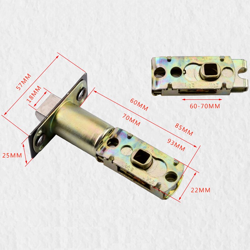 Round Door Knobs Rotation Lock Knobset Stainless Steel Handle Door Knob With Key For Bedrooms Living Rooms Bathrooms