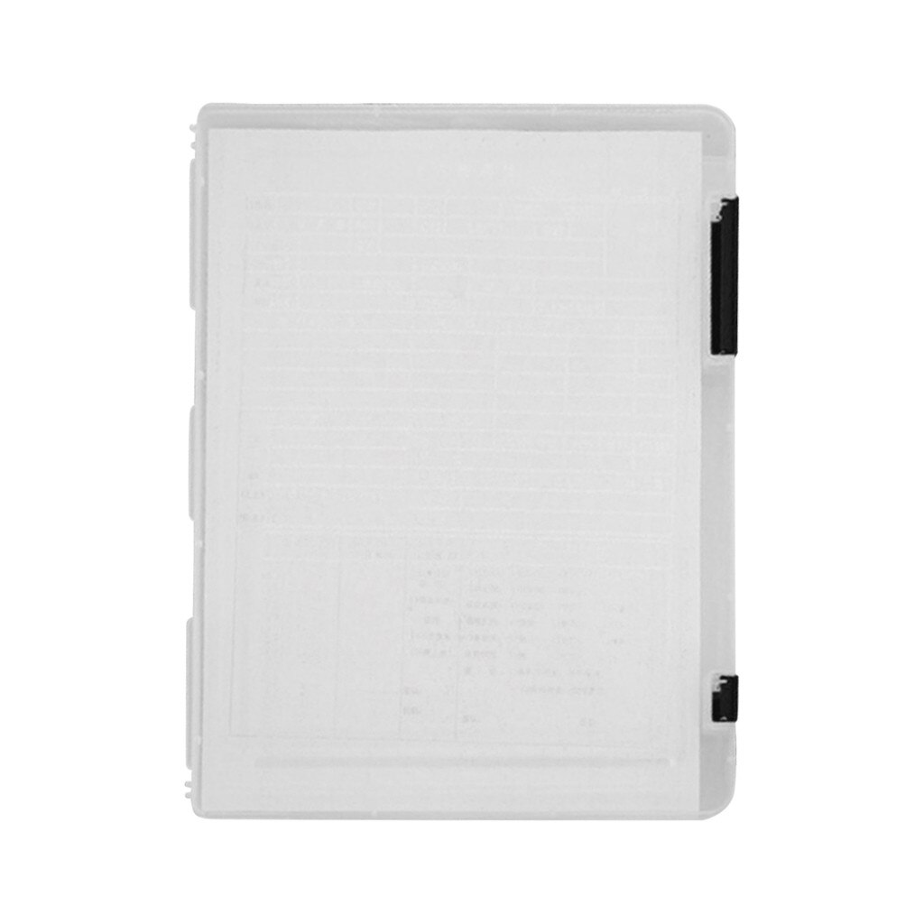 Caja de almacenamiento transparente A4 de plástico transparente para documentos, estuche de almacenamiento práctico, impermeable, ahorro de espacio: Black 