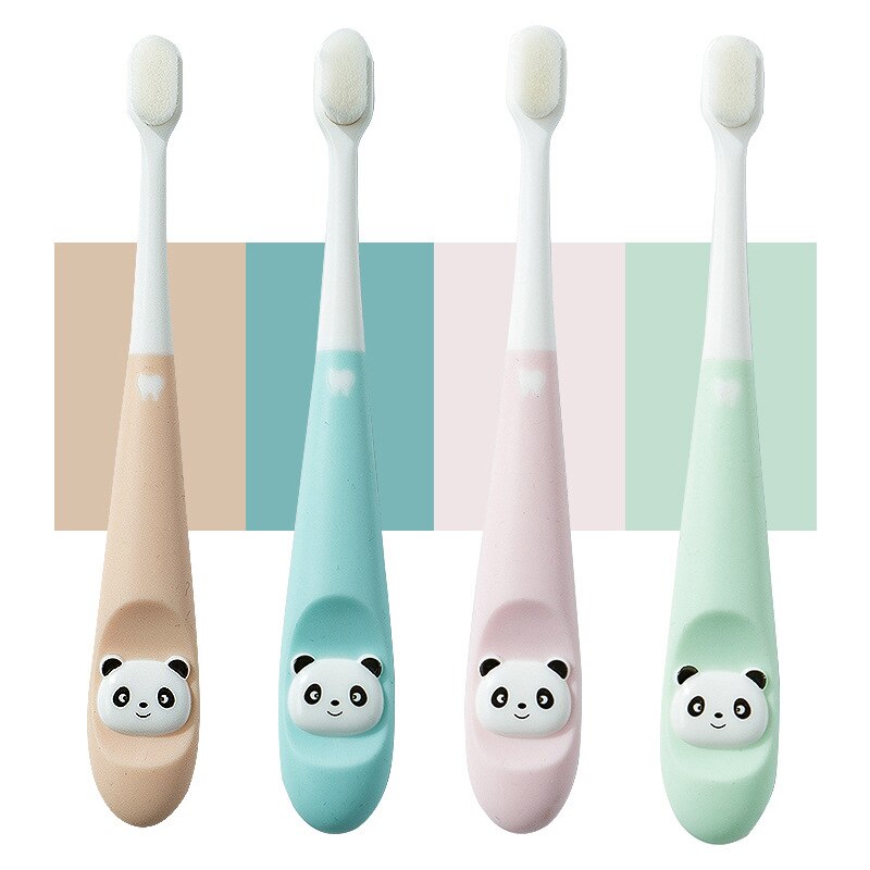 1pcs Cute Cartoons Soft Ten thousand Fur Children Toothbrush ，for 1-3 years Girls Boys Kids Baby Tooth Washing Tool