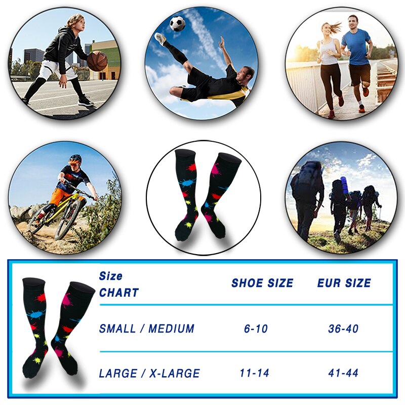FINDCOOL Outdoor sports compression pressure socks Knee Stockings 20-30 mmhg Leg Socks Relief Pain Support Socks Relief Compress