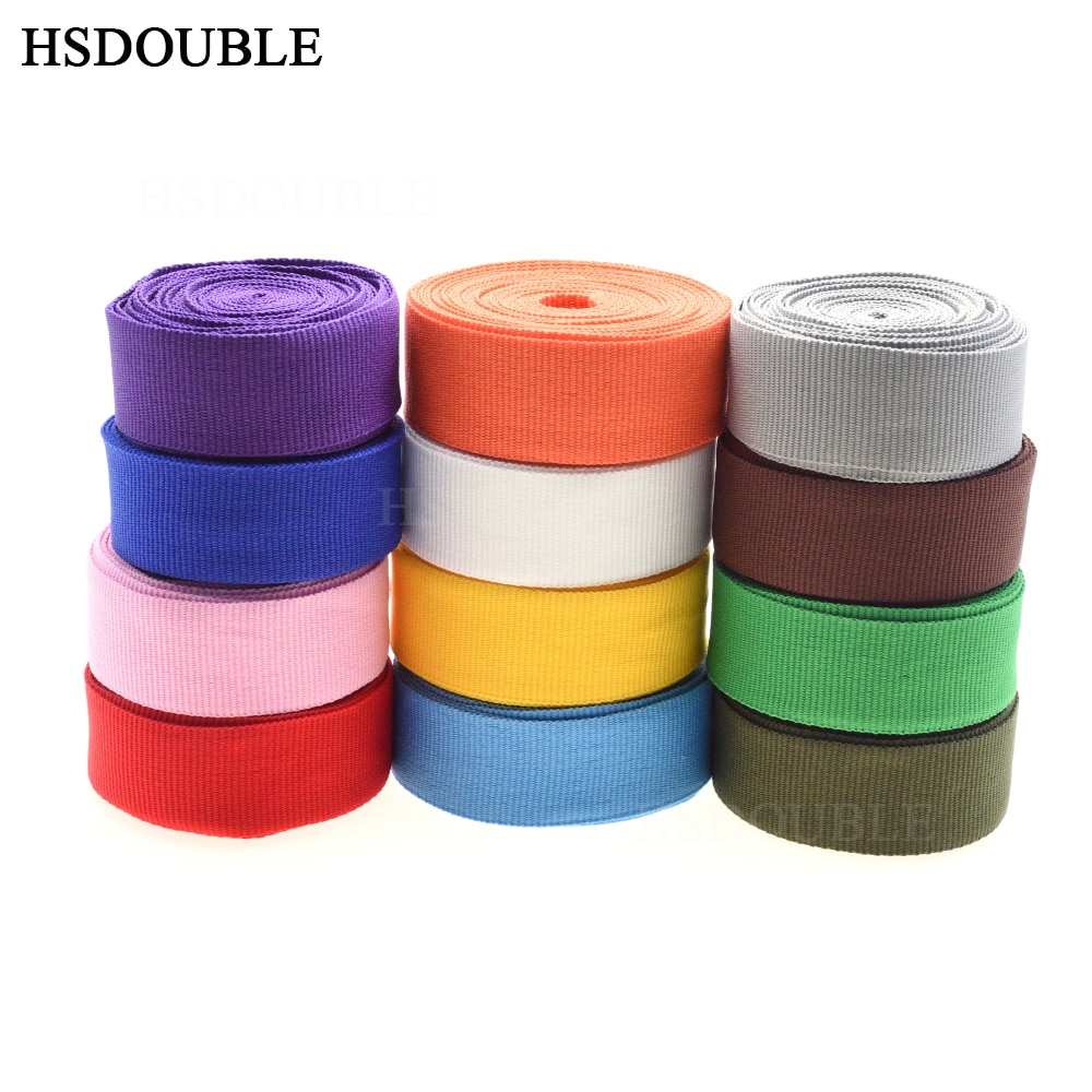 Polyester Nauha 25mm - 10 Yards/Pakka - Ympäristöystävällinen Ompeluun, Kengät, Tekstiilit