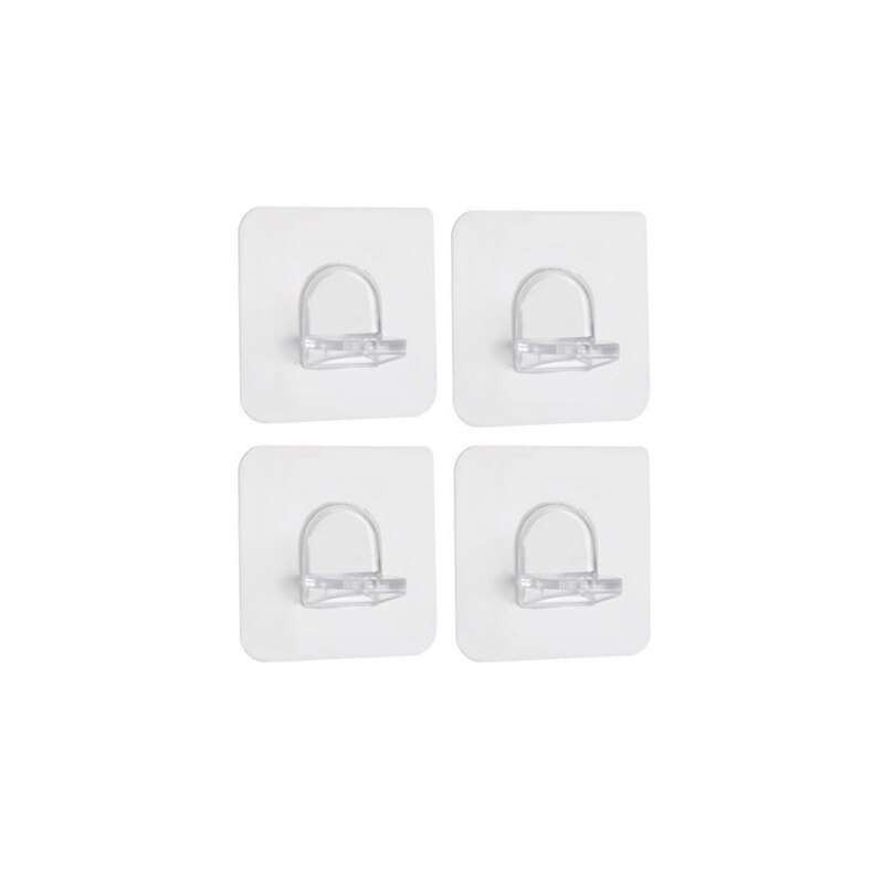 4/8Pcs Plastic Shelf Support Clips Adhesive Pegs Closet Cabinet Shelf Support Clips Wall Hanger For Kitchen Bathroom Wardrob: A 4PCS