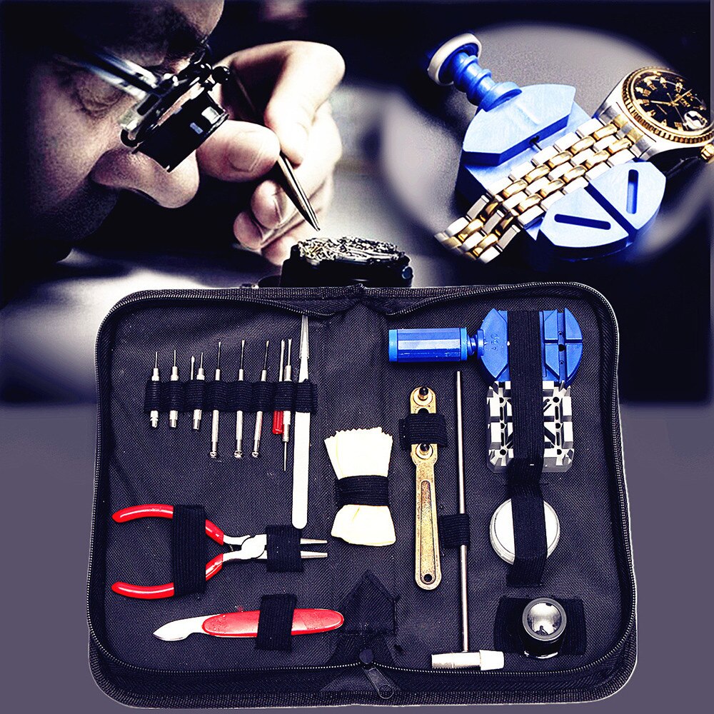 Professionele Roestvrij Staal Reparatie Tool 20 Pcs Horloge Reparatie Kit Horloge Demontage Tool Set Thuis