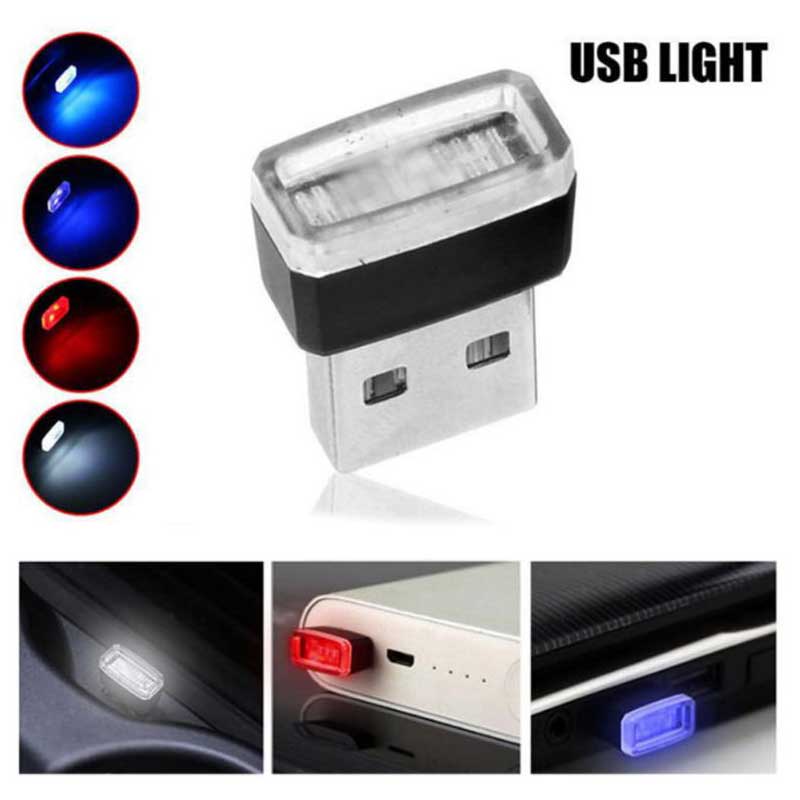 Mini led billys auto interiør usb atmosfære lys plug and play dekor lampe nødbelysning bil tilbehør