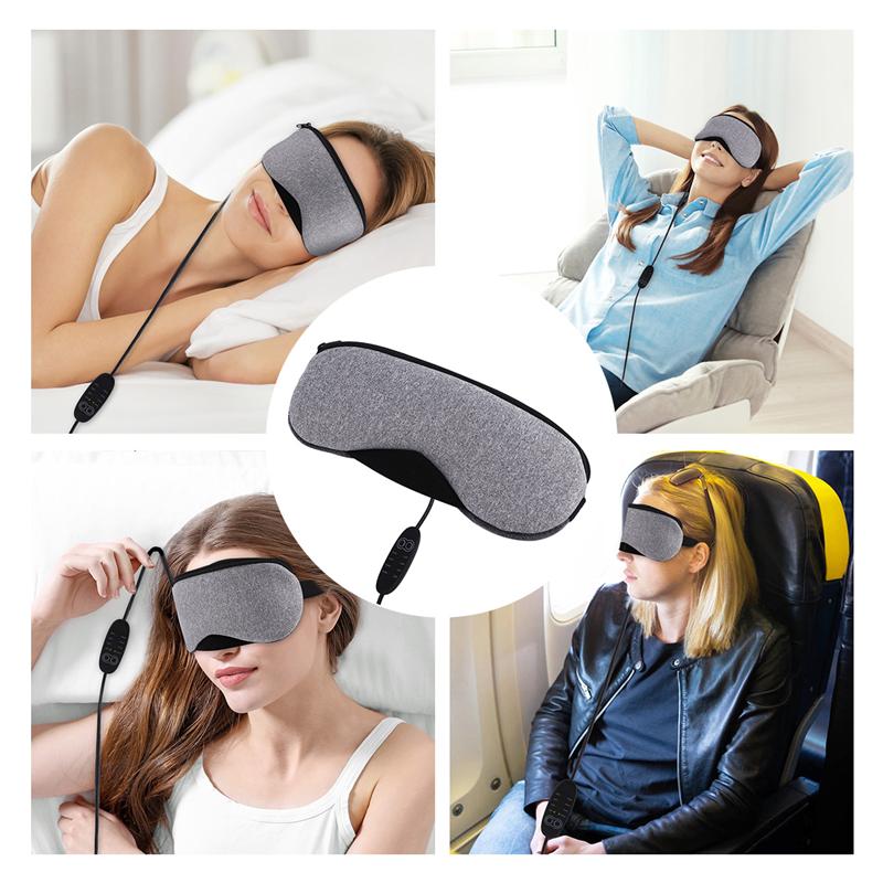 1pc usb elektrisk damp varm øjenmaske varme sovende øjenmaske sovende beskyttende øjenmaske til mand kvinde