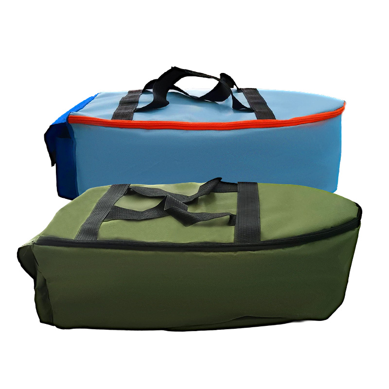 Rollfish bolsa de barco de isca de grande capacidade, resistente ao desgaste, tecido oxford, durável, fechamento com zíper para viagens, acessórios de pesca