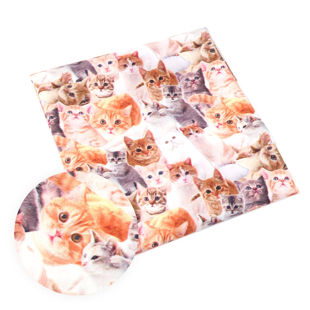Accesorios David 50*145cm perro gato patchwork tela de algodón de poliéster para el tejido de los niños ropa de cama textil del hogar para coser, 1Yc413: 1044600001