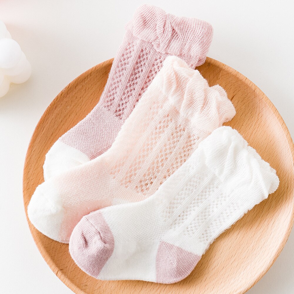 Spring Summer Mesh Baby Socks Pineapple Loose mouthToddlers Socks Newboen Infants Socks Breathable girl princess socks