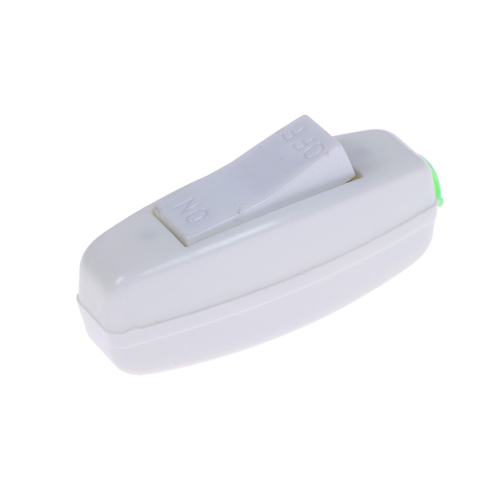 1Pc AC 110V 220V 6A Inline ON/OFF Table Lamp Desk Lighting Cord Controll Switch LED Light Push Button Switch