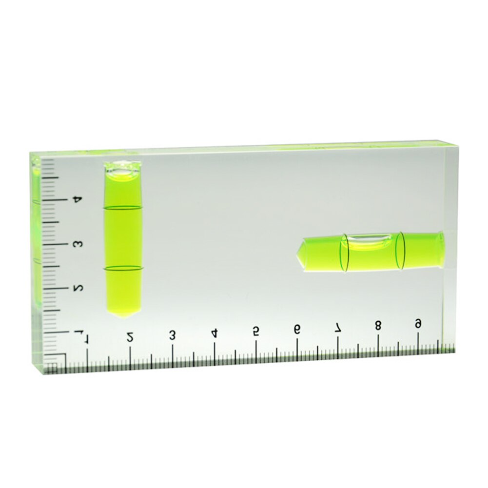 High Precision Transparent Two Direction Level Bubble Mini Spirit Level Indicating Instrument