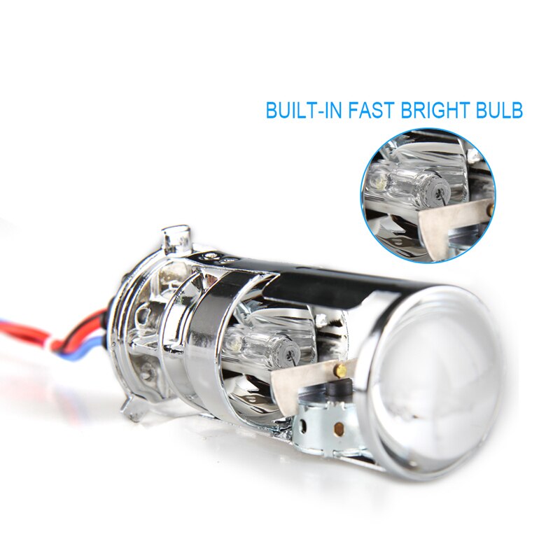 AILEO car modeling 6000K 4300k 8000K xenon H4 Mini Projector Lens LHD RHD for HID headlamp H4 easy to install 55w 10000lm