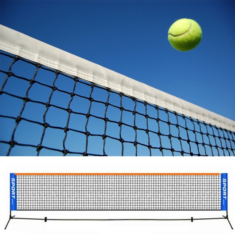 Portable Tennis Net Foldable Tennis Training Net Badminton Net Outdoor Tennis Volleyball Mesh Exercise Trainer Tool