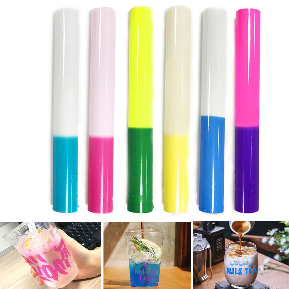 Vinilo adhesivo que cambia de Color, baja temperatura, cambio de Color, vinilo permanente para tazas, calcomanías, tazas, botellas, pegatinas Cricut DIY