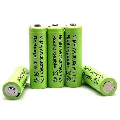 Original. Recargable. NI-MH.baterías recargables. 1,2V.AA3000mAh. Prefabricadas para juguetes. 1.2v 3000mAh.