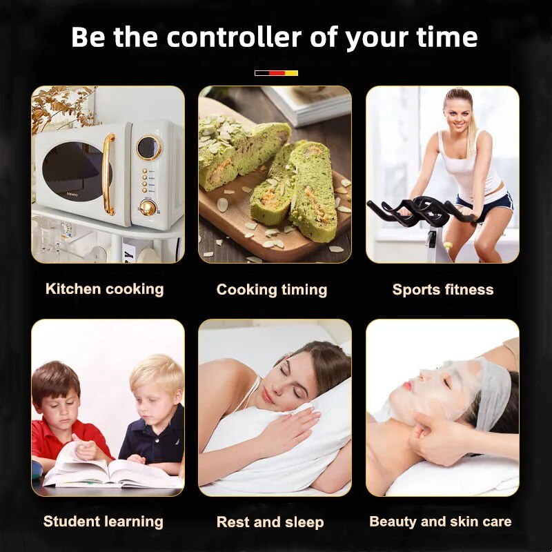 Magnet Adsorption Kitchen Timer Mechanical Alarm Clock Cooking Study Egg Reminder Countdown Timer Kitchen Gadget Accesories