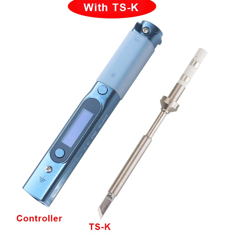 PINE64 Pinecil Portable Mini USB-C OLED Soldering Iron 60W Adjustable Temperature Electric Welding Tools: With TS-K