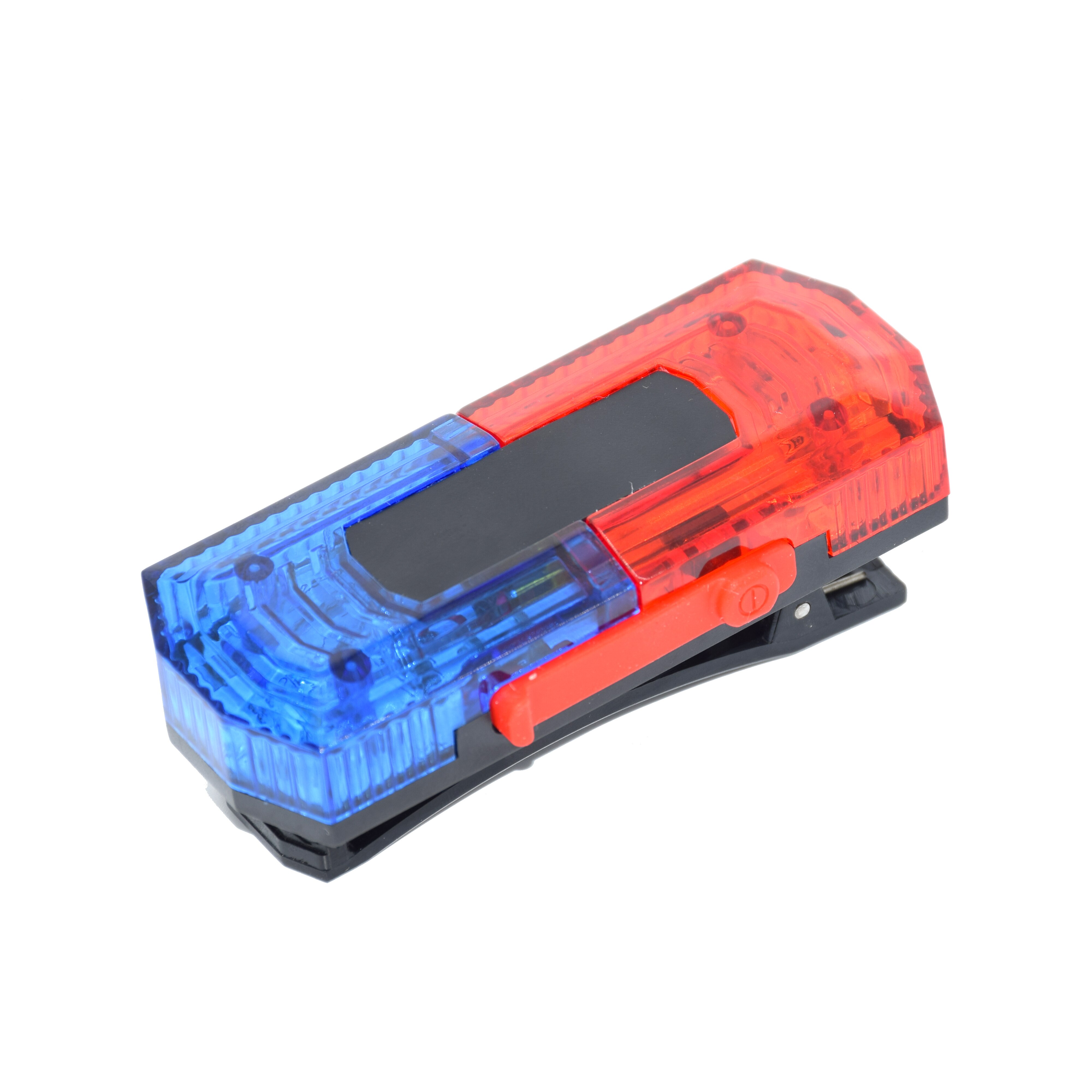 Blue Red color LED Flashing Shoulder lamp light alarm patrol warning Lamp With Chargeable Battery