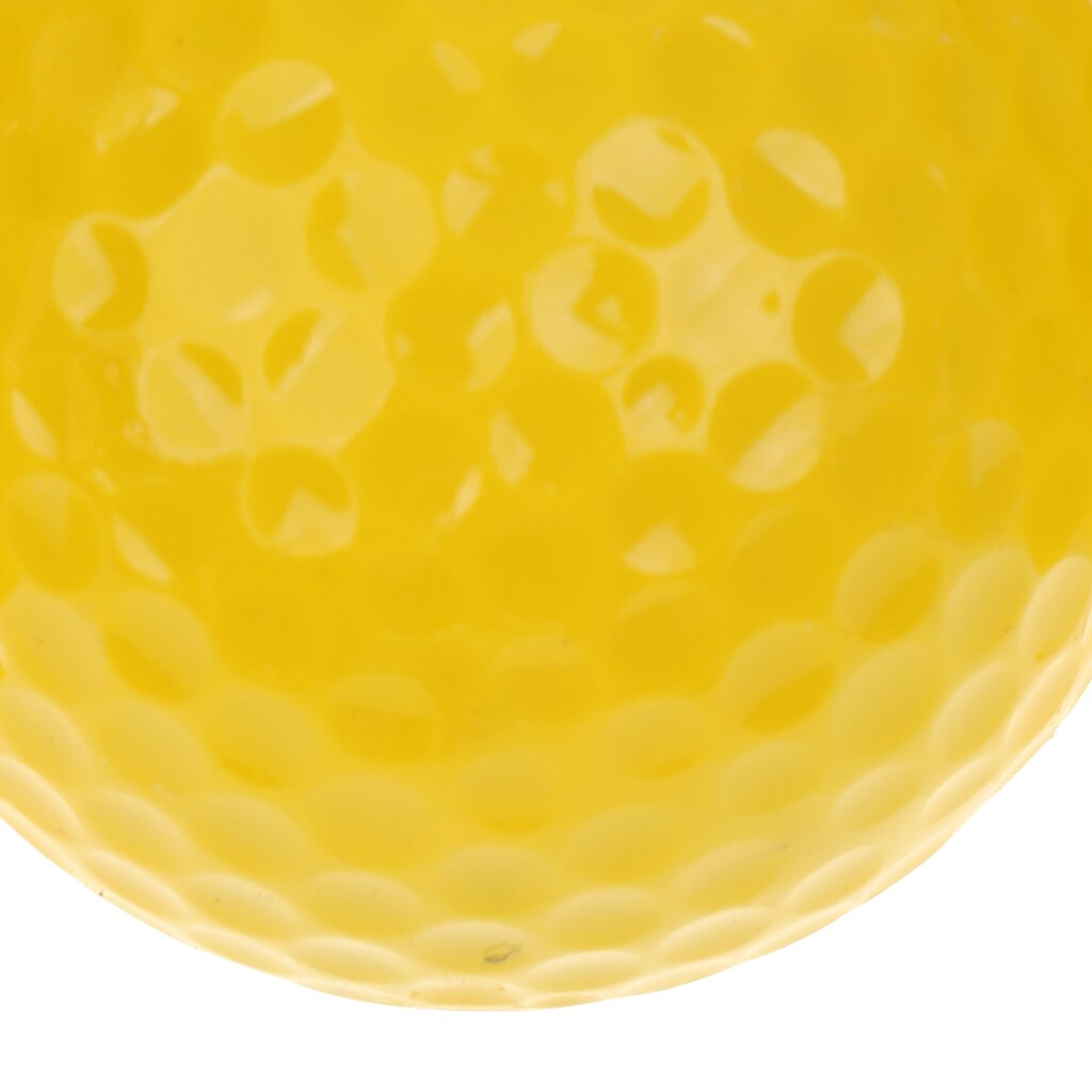 Practice Golf Ball, Yellow Synthetic Rubber, Indoor Outdoor Golf Training Aid
