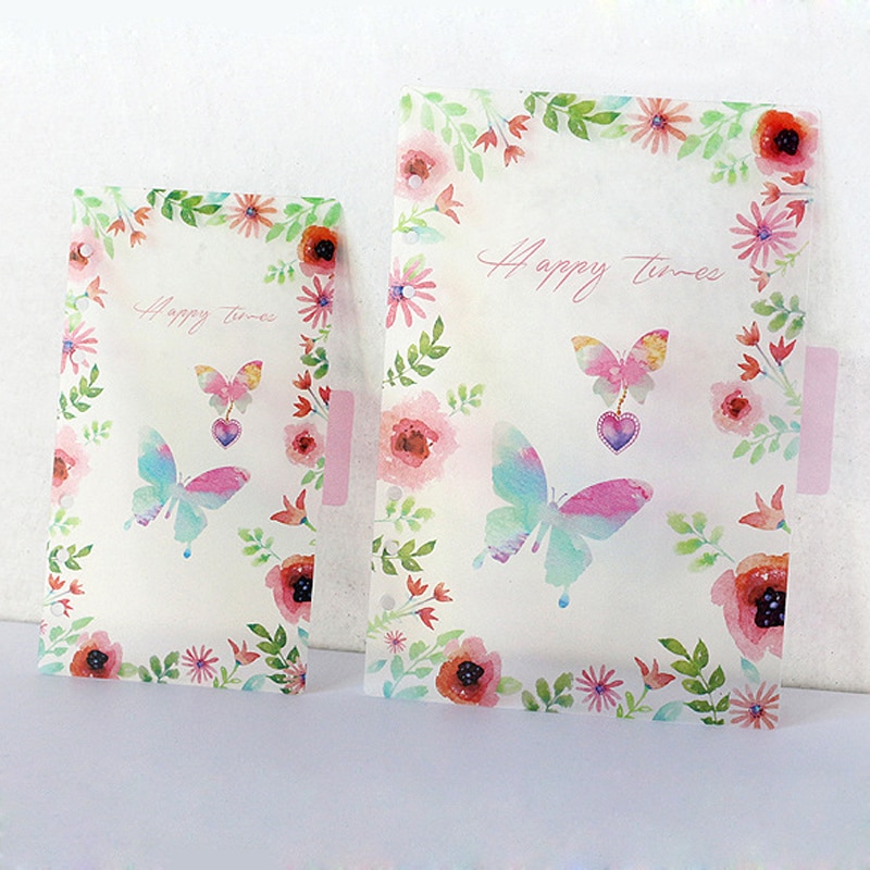 6 Holes A6 Colored Notebook's Index Page Inside Pages Planner Papers Cute Notebook Matching Stationery School Supplies