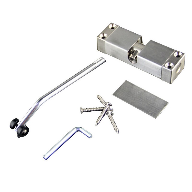 Stainless Steel Durable Automatic Mounted Spring Door Closer Adjustable Surface Door Closer for Residential 160x98x21mm