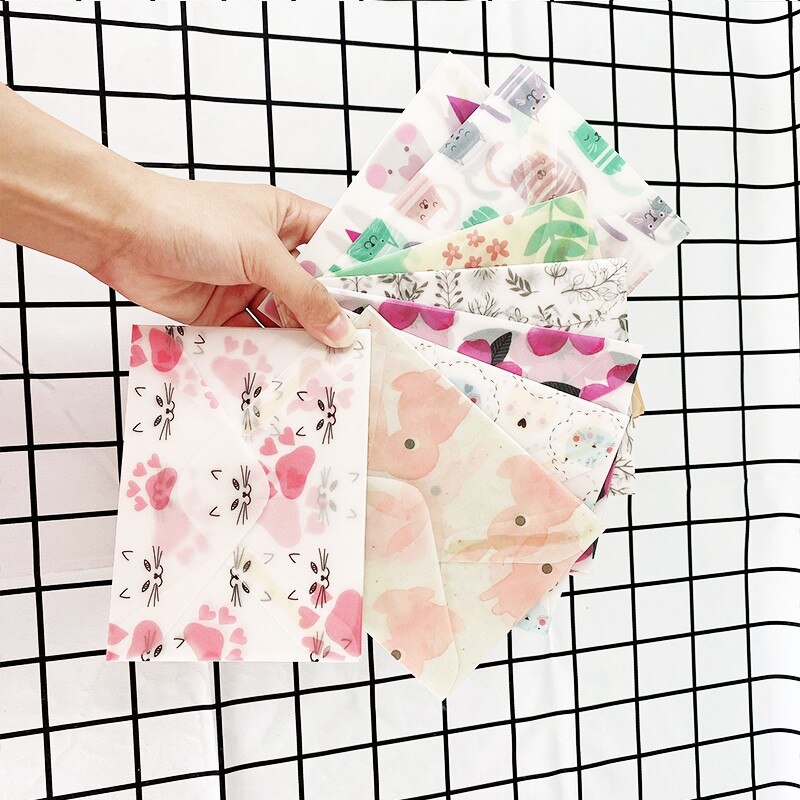 60PCS/pack Kawaii Mini Colorful Paper Envelope Cute Small Baby Craft Envelopes For Wedding Letter Invitations