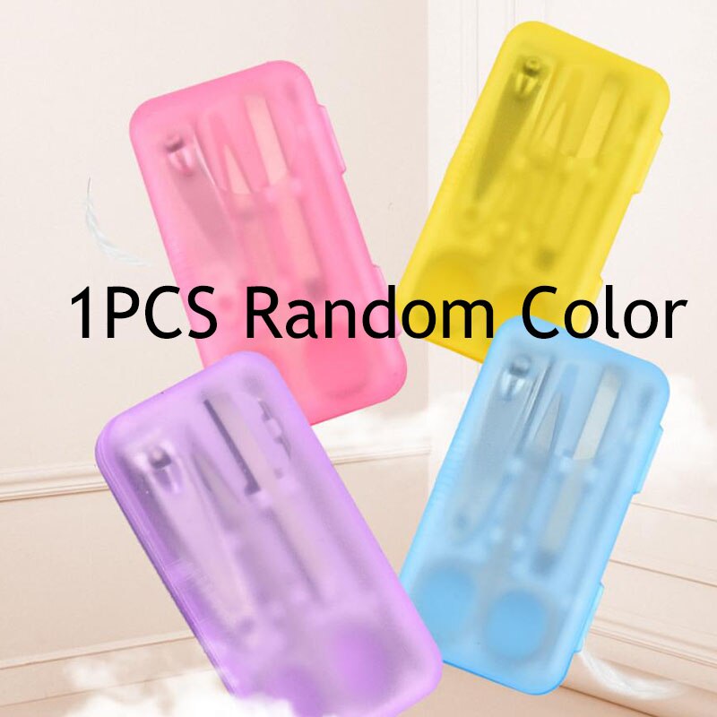 Conjunto de ferramentas profissionais para manicure, kit de ferramentas de manicure para profissional, 4, pçs/set: random color
