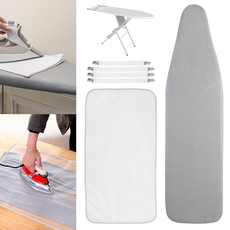 Reflective Ironing Board Cover Fits Large and Standard Boards Pads Resist Scorching and Elastic Edge Covers